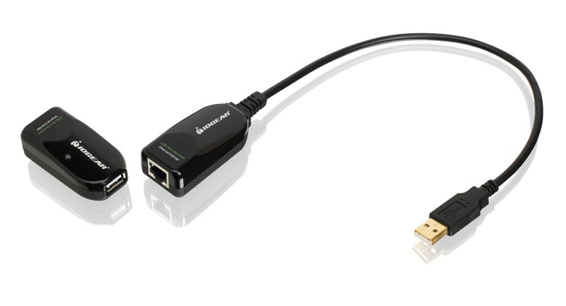 IOGEAR USB 2.0 Extender Over Cat5 5E 6 Adapter - Connection Up To 164Ft - USB Type A (M) to A (F) - Plug n Play - Hard Drives - Printers - Scanners - Smart Boards - GUCE62 - Image 2
